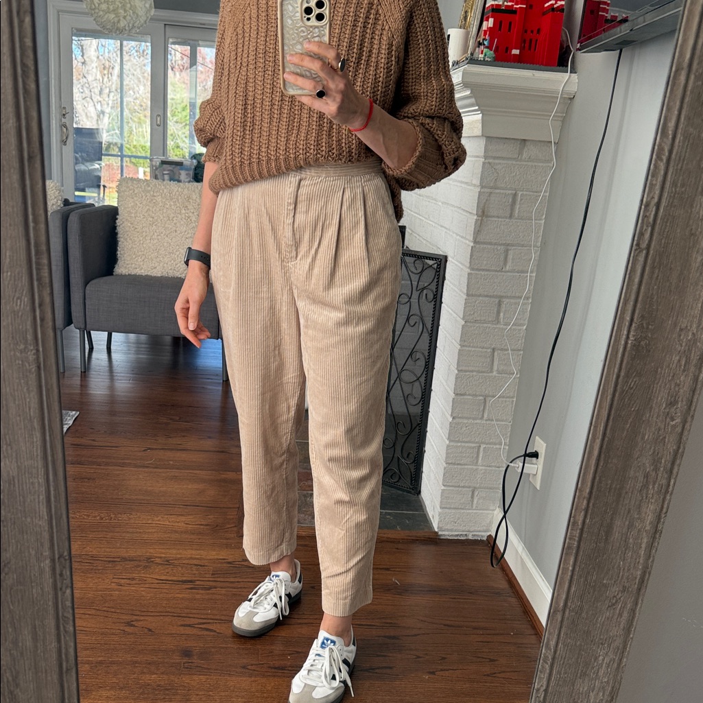 H&M Beige Ankle-Length Pants